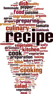 Tarifi kelime bulutu