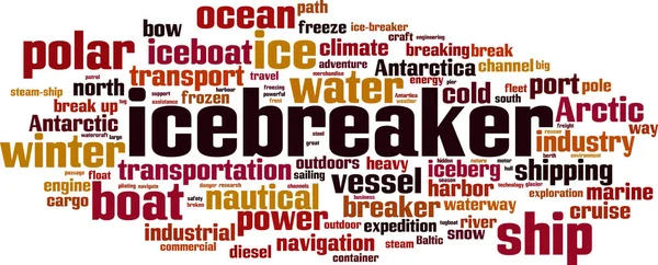 Icebreaker word cloud — Stockvector