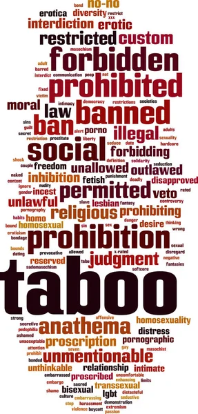Табу-слово — стоковый вектор