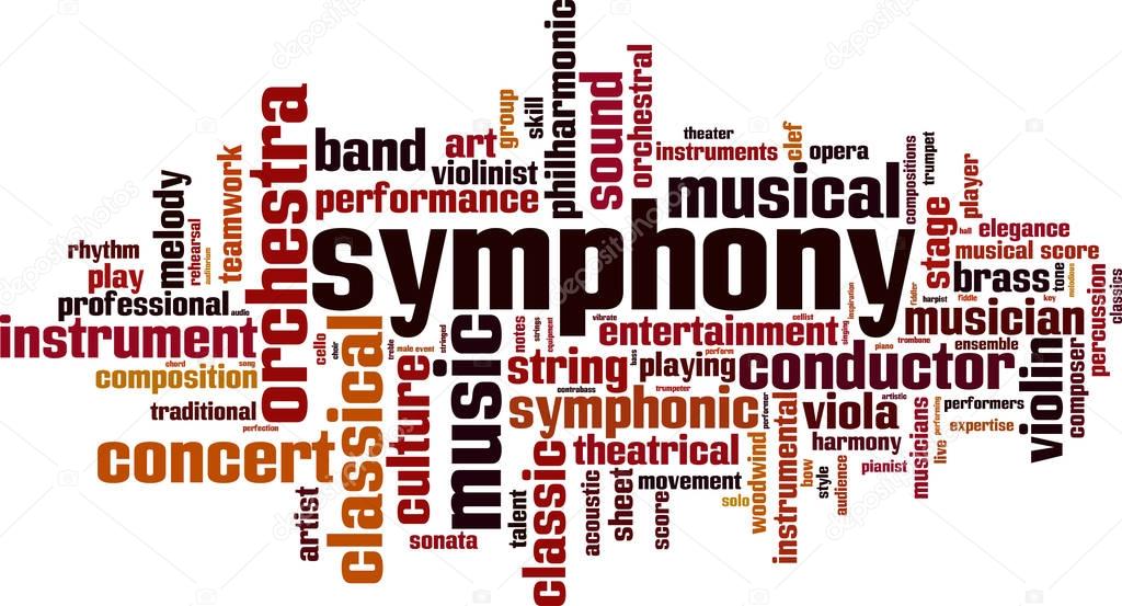 Symphony word cloud