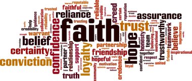 Faith word cloud clipart