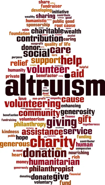 Altruism cuvânt nor — Vector de stoc