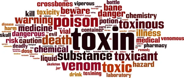 Toxinu slovo mrak — Stockový vektor
