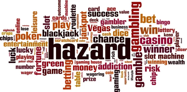 Hazard word cloud — Stock vektor