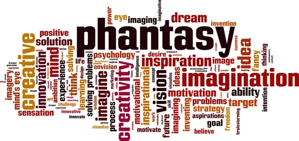 Phantasy word cloud — Stockvector