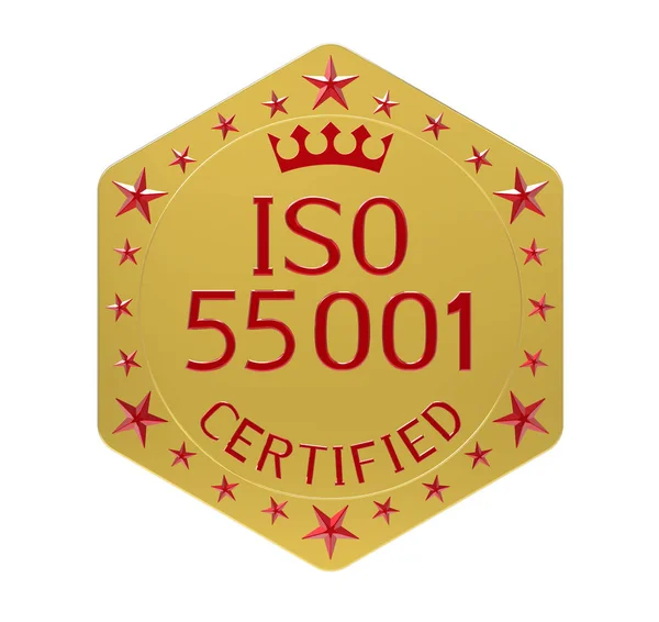 Iso 55001 Standard Asset Management System Render Isolated White — Stock Photo, Image