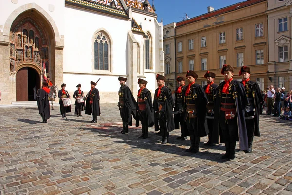 Miembros del Regimiento Cravat — Foto de Stock