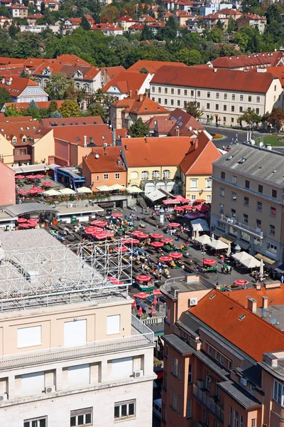 Mercato Dolac a Zagabria — Foto Stock