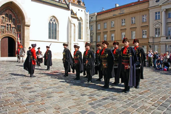 Miembros del Regimiento Cravat — Foto de Stock