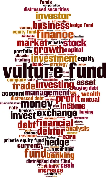 Vulture Fund Word Cloud Concept Collage Made Words Vulture Fund — Stock Vector