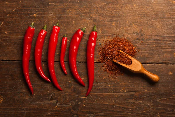 Rote Chilischoten — Stockfoto