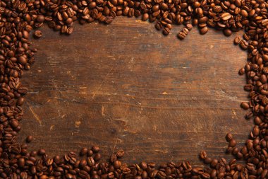 Kahve çekirdekleri çerçeve ahşap tablo