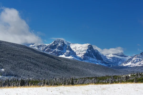 Inverno no parque glaciar — Fotografia de Stock