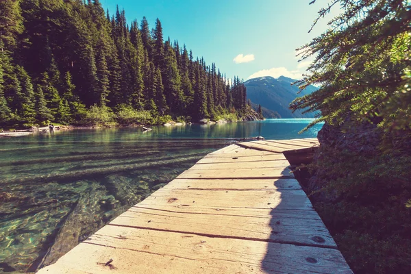 Tyrkysová Garibaldi Lake — Stock fotografie