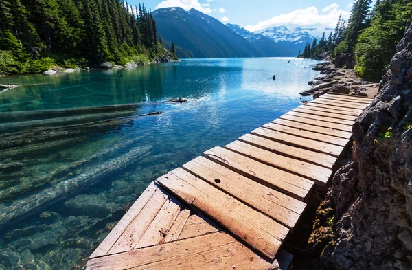 Lago Turchese Garibaldi — Foto Stock