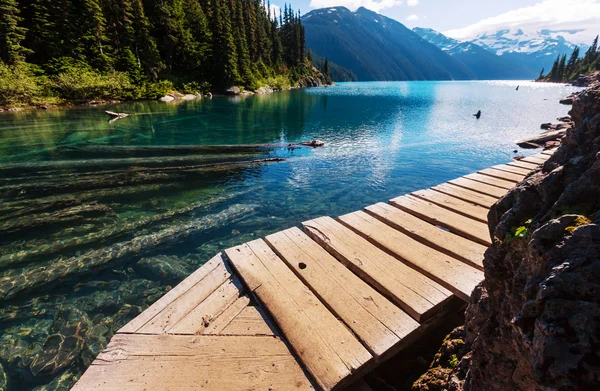 Tyrkysová Garibaldi Lake — Stock fotografie