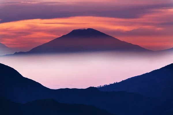 Volcano in Java, Indonesia