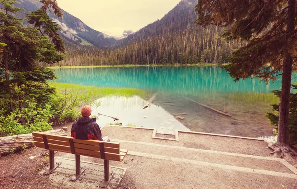 Lago di Joffre in Canada — Foto Stock