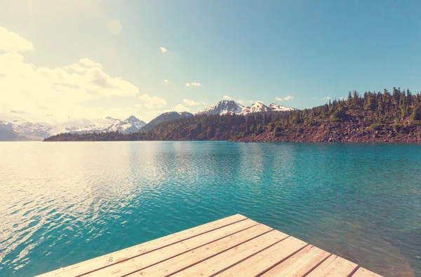 Tyrkysová Garibaldi Lake — Stock fotografie