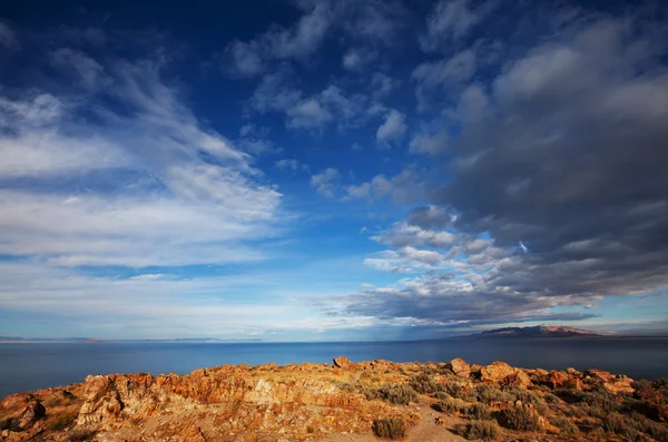 Grande lago salato — Foto Stock