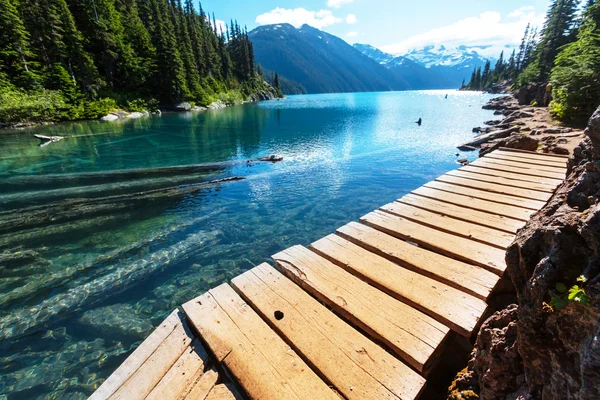 Lago Garibaldi turquesa — Foto de Stock