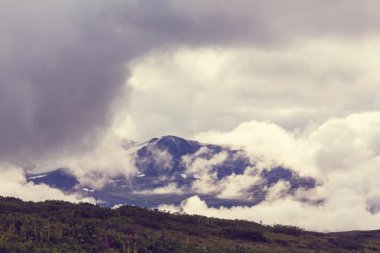 Kanada'da pitoresk dağlar