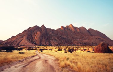 Beautiful mountains in Namibia clipart