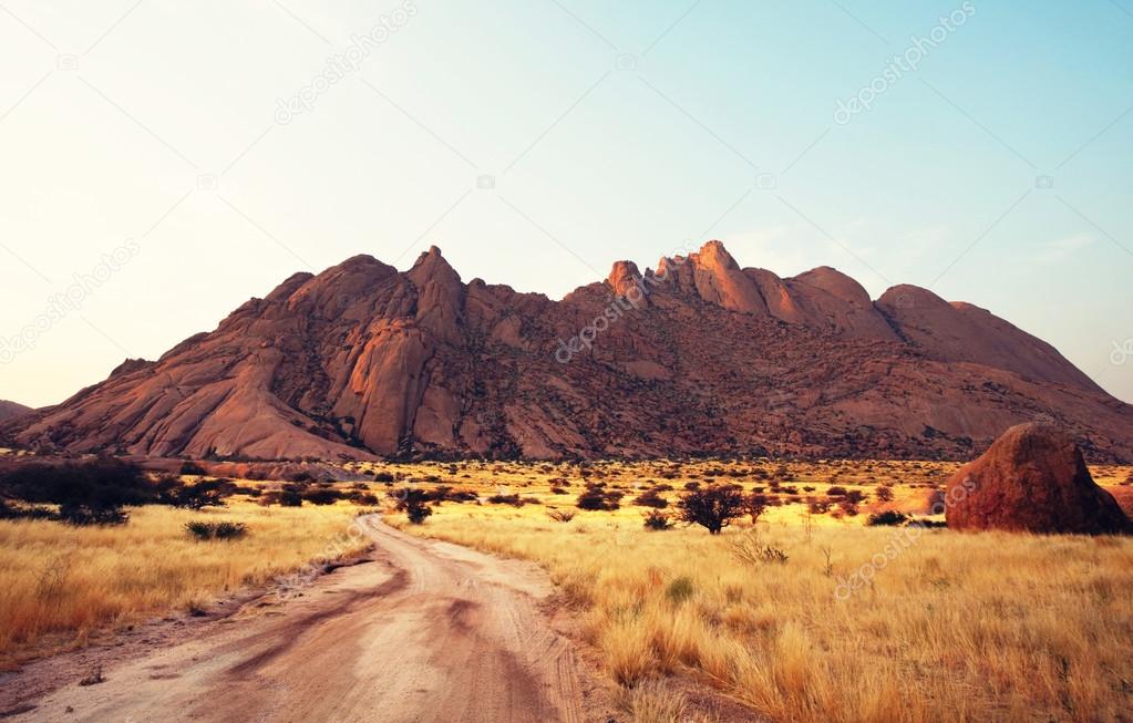 Beautiful mountains in Namibia
