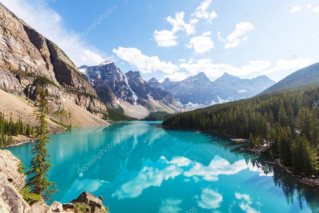 Moraine lake in Canada