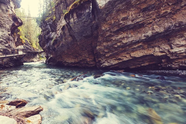 Johnston Canyon i Banff Np — Stockfoto