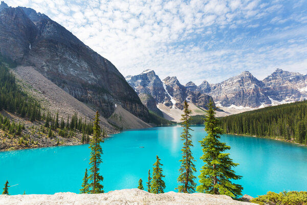 Moraine lake in Canada