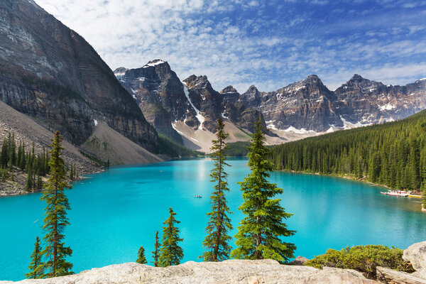 Moraine lake in Canada