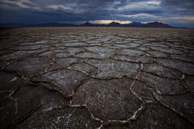 Salt desert in Utan clipart