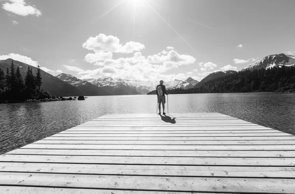 Escursione al lago Garibaldi — Foto Stock