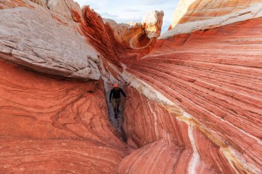 Utah dağlarda yürüyüş