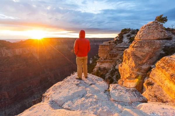 Vandring i Grand Canyon – stockfoto