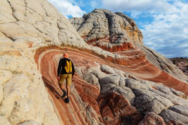 Utah dağlarda yürüyüş