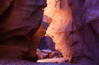 Slot canyon in USA clipart