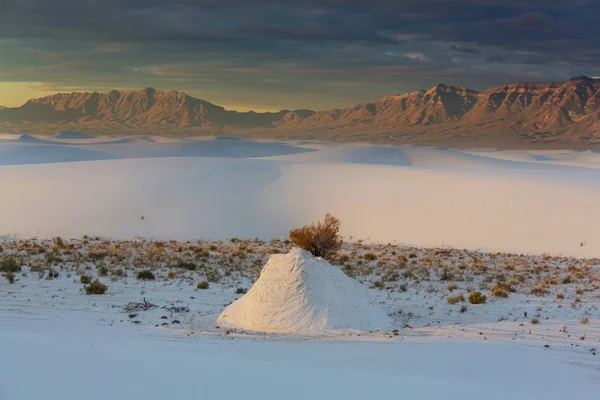 Unusual White Sand Dunes — Stock Photo, Image