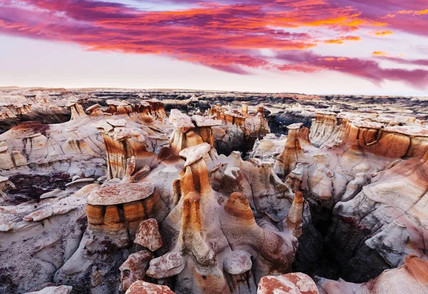 Zona selvaggia di Bisti badlands — Foto Stock