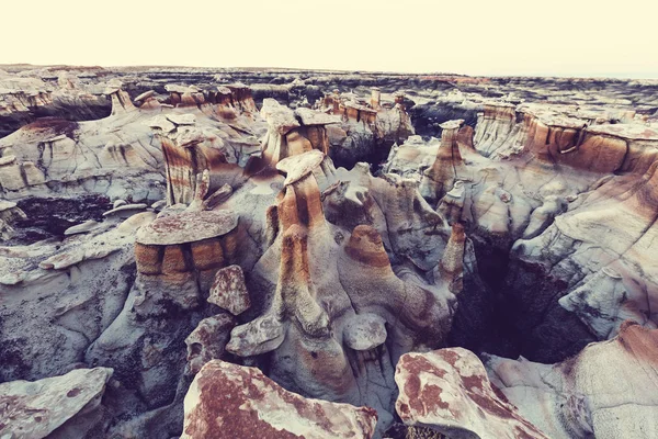 Περιοχή άγριας φύσης badlands Μπίστι — Φωτογραφία Αρχείου