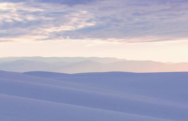 Dunas de arena blanca inusuales — Foto de Stock