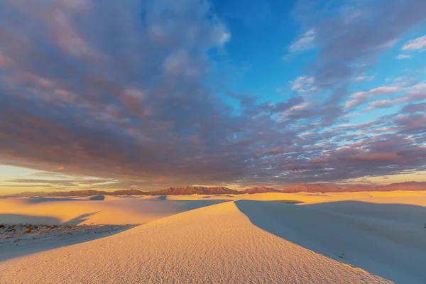 Unusual White Sand Dunes — Stock Photo, Image