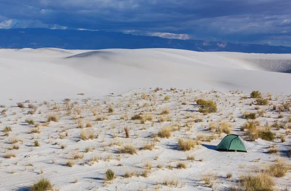 Unusual White Sand Dunes — Stock Photo, Image