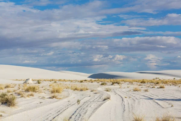 Unusual White Sand Dunes — Stock Photo, Image