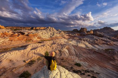 Utah dağlarda yürüyüş