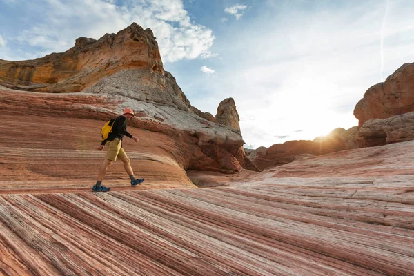 Caminata en las montañas de Utah — Foto de Stock