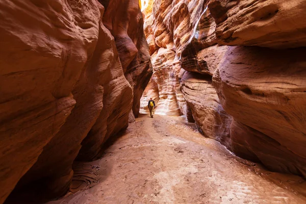 Hombre Caminata en las montañas de Utah —  Fotos de Stock