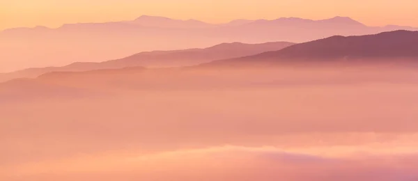 Beautiful Mountains silhouette — Stock Photo, Image