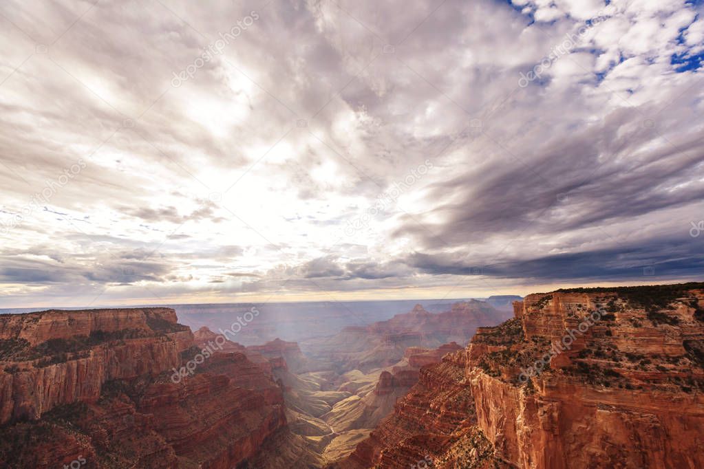 Picturesque landscapes of the Grand Canyon